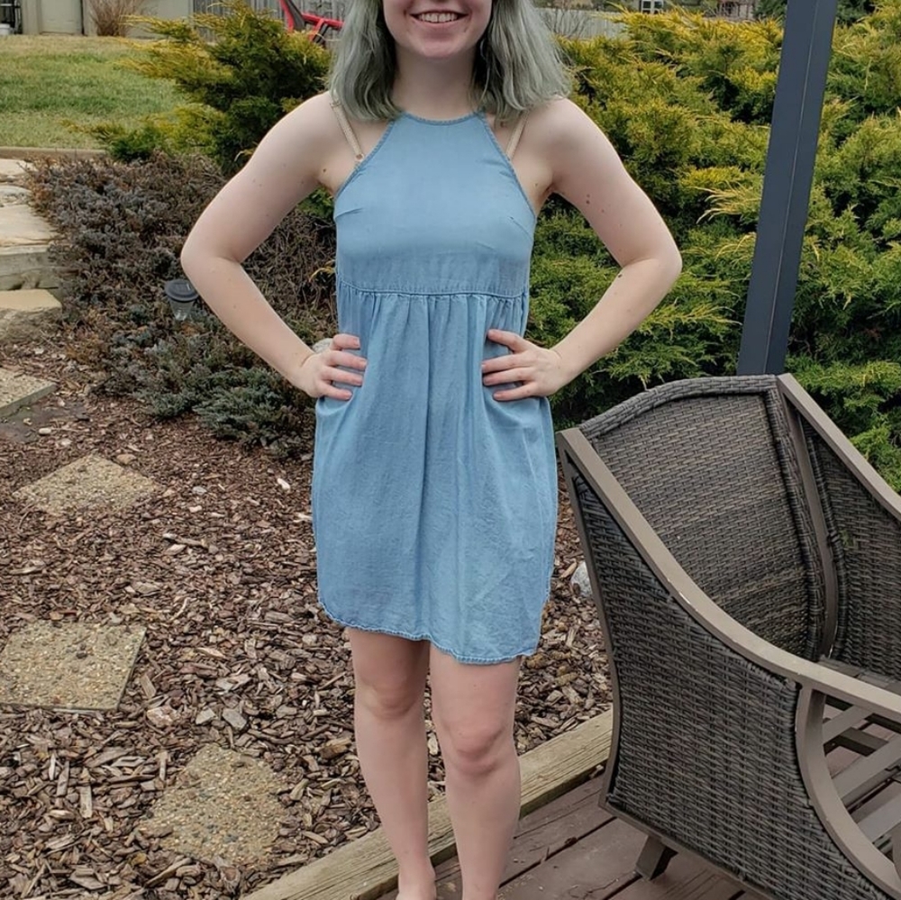 Blue dress